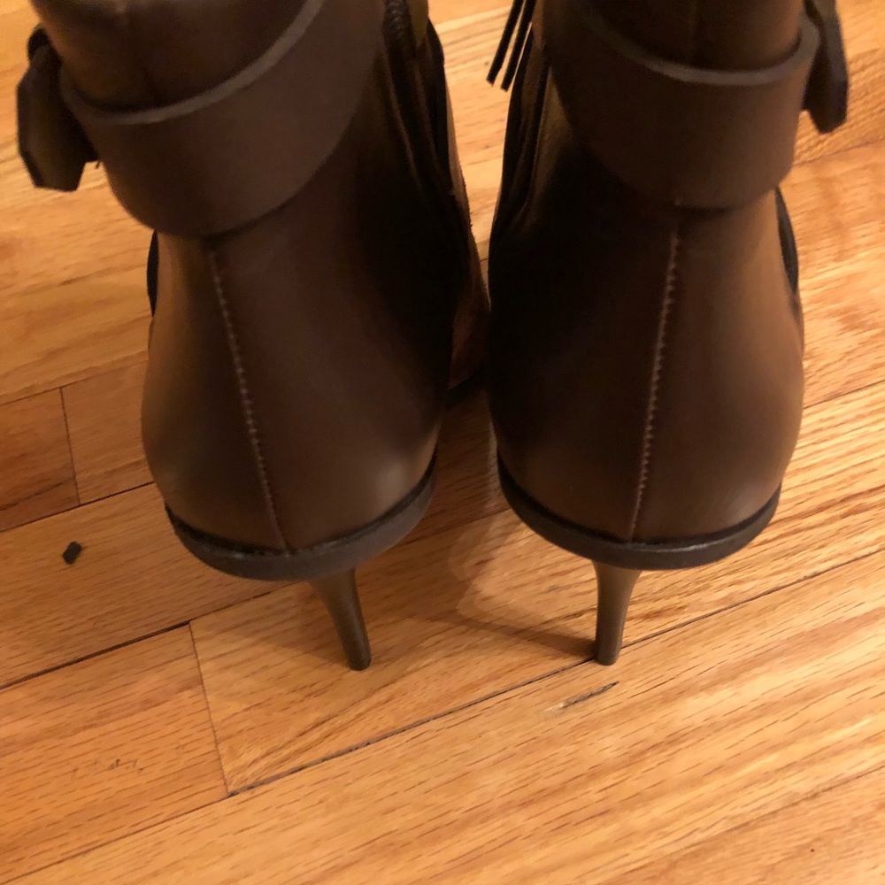 Joe’s aged look brown suede ankle boots sz 10 - Picture 5 of 6